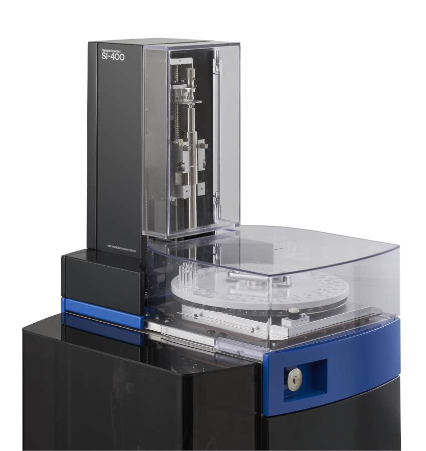 AOX-400 avec plateau d’échantillonnage et injecteur directe de colonnes AOX